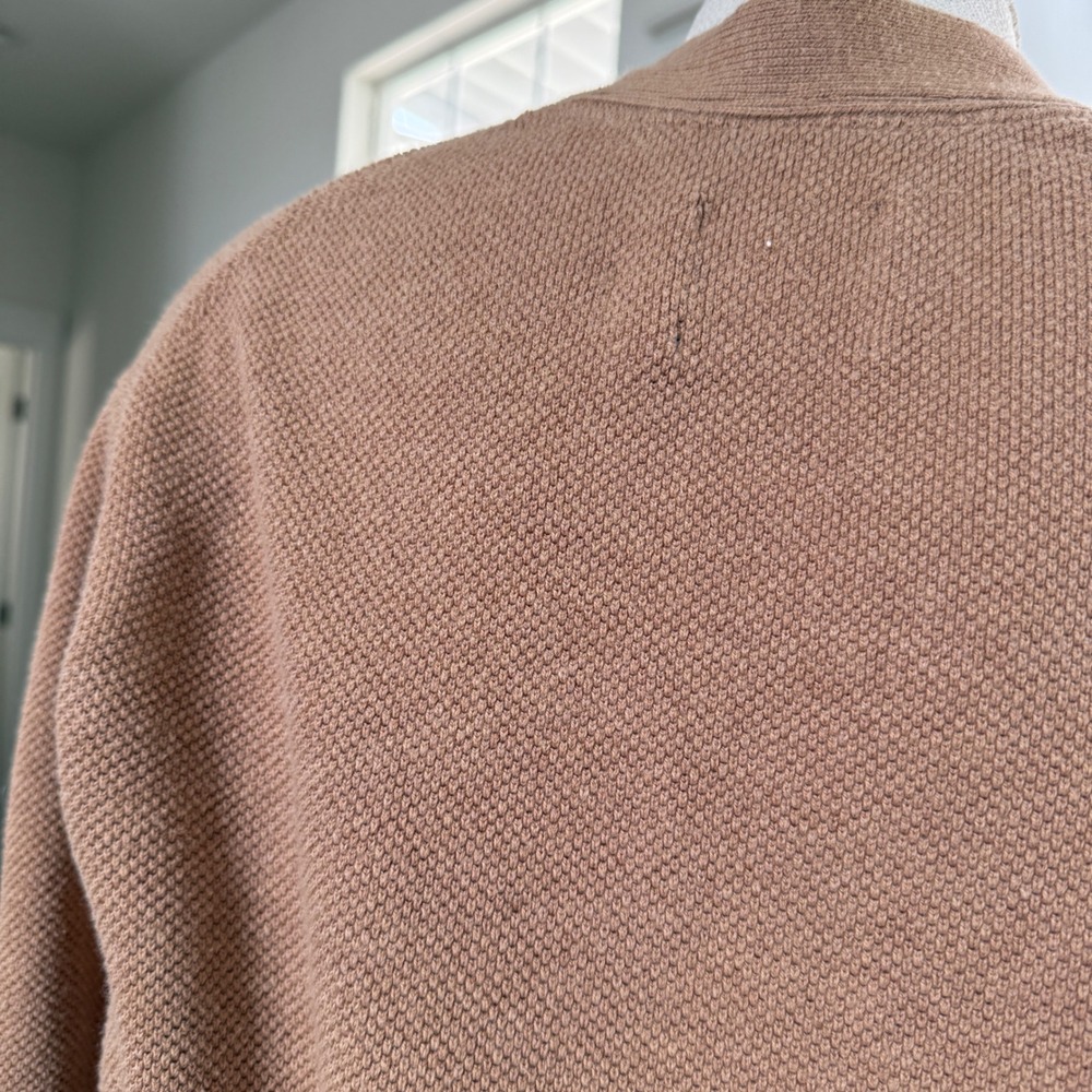 Abercrombie Fitch Brown Cotton Cashmere Button Cardigan Sweater XL Gilmore Girls - Picture 8 of 8